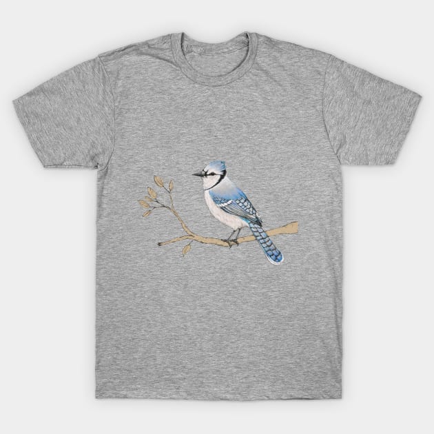 Blue jay T-Shirt by Bwiselizzy